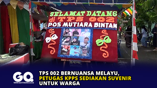 TPS 002 Bernuansa Melayu, Petugas KPPS Sediakan Suvenir untuk Warga