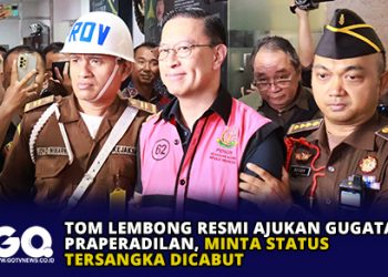 Tom Lembong Resmi Ajukan Gugatan Praperadilan, Minta Status Tersangka Dicabut