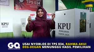 Usai Nyoblos di TPS 034, Rahma Akui Deg-Degan Menunggu Hasil Pemilihan