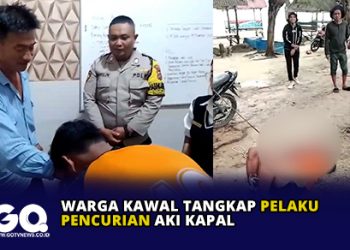 Warga Kawal Tangkap Pelaku Pencurian Aki Kapal