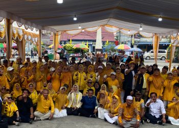 Ratusan Kader dan Emak-Emak di Kundur, Antusias Menangkan Ansar pada HUT Partai Golkar ke-60