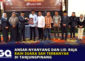 Ansar-Nyanyang dan Lis- Raja Raih Suara Sah Terbanyak di Tanjungpinang
