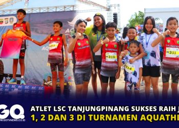 Atlet LSC Tanjungpinang Sukses Raih Juara 1, 2 dan 3 di Turnamen Aquathlon