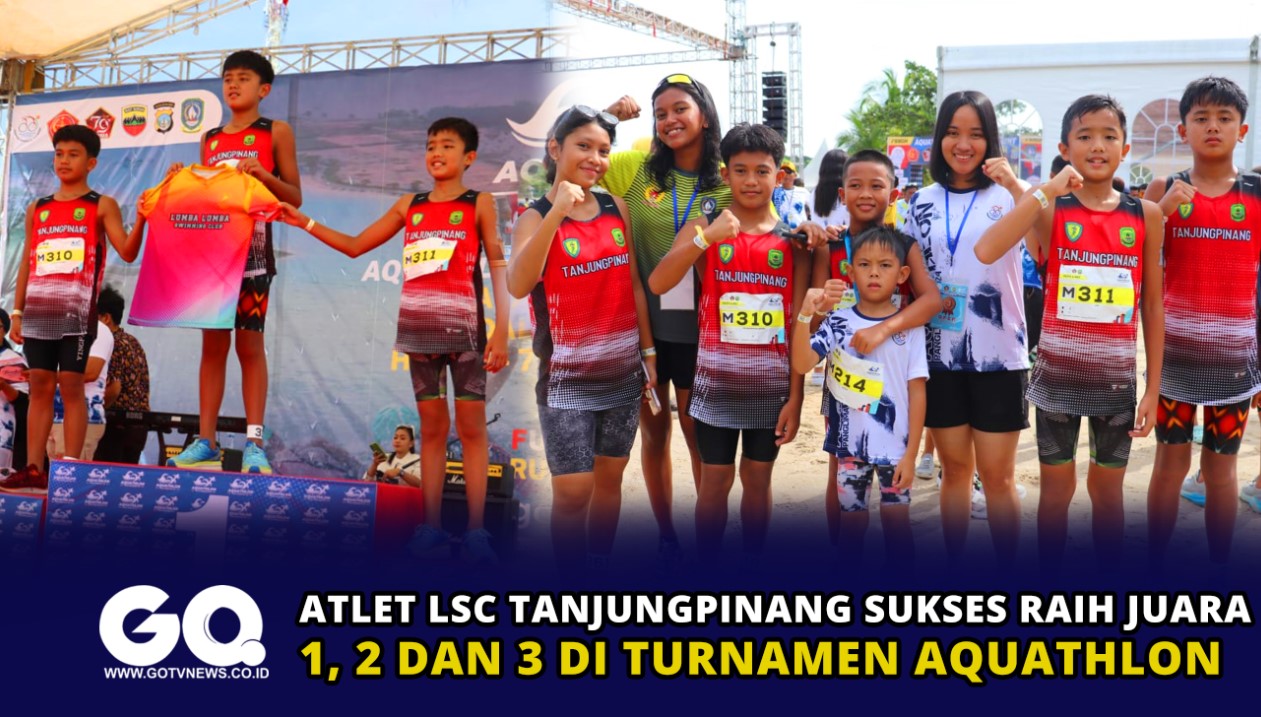 Atlet LSC Tanjungpinang Sukses Raih Juara 1, 2 dan 3 di Turnamen Aquathlon