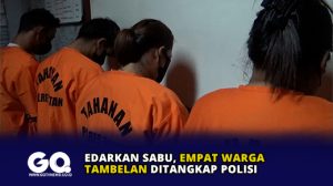 Edarkan Sabu, Empat Warga Tambelan Ditangkap Polisi