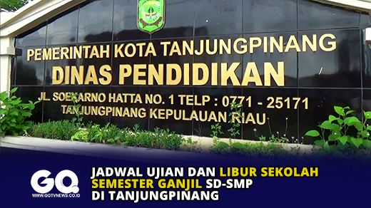 Jadwal Ujian dan Libur Sekolah Semester Ganjil SD-SMP di Tanjungpinang