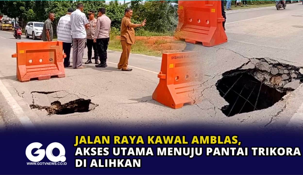 Jalan Raya Kawal Amblas, Akses Utama Menuju Pantai Trikora di Alihkan