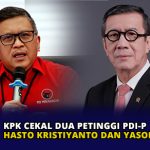 KPK Cekal Dua Petinggi PDI-P Hasto Kristiyanto dan Yasonna Laoly