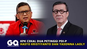 KPK Cekal Dua Petinggi PDI-P Hasto Kristiyanto dan Yasonna Laoly