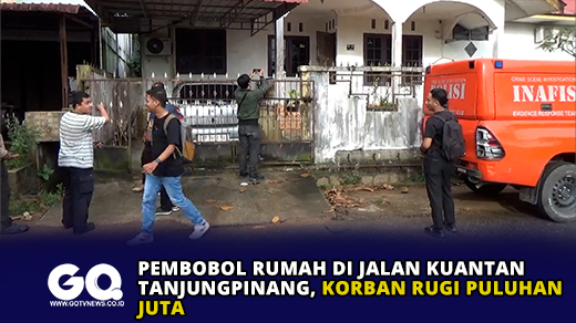 Pembobol Rumah di Jalan Kuantan Tanjungpinang, Korban Rugi Puluhan Juta