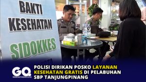 Polisi Dirikan Posko Layanan Kesehatan Gratis di Pelabuhan SBP Tanjungpinang