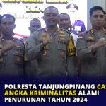 Polresta Tanjungpinang Catat Angka Kriminalitas Alami Penurunan Tahun 2024