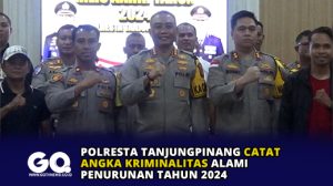 Polresta Tanjungpinang Catat Angka Kriminalitas Alami Penurunan Tahun 2024