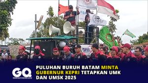 Puluhan Buruh Batam Minta Gubernur Kepri Tetapkan UMK dan UMSK 2025