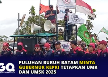 Puluhan Buruh Batam Minta Gubernur Kepri Tetapkan UMK dan UMSK 2025