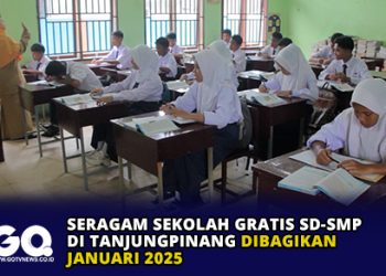 Seragam Sekolah Gratis SD-SMP di Tanjungpinang Dibagikan Januari 2025