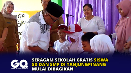 Seragam Sekolah Gratis Siswa SD dan SMP di Tanjungpinang Mulai Dibagikan