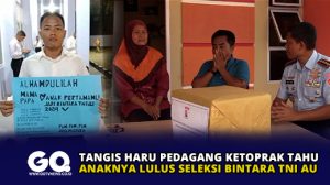 Tangis Haru Pedagang Ketoprak Tahu Anaknya Lulus Seleksi Bintara TNI AU