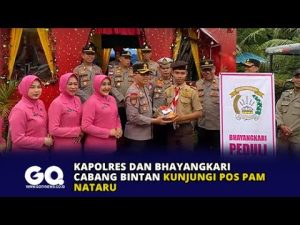 Kapolres dan Bhayangkari Cabang Bintan Kunjungi Pos Pam Nataru