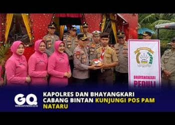 Kapolres dan Bhayangkari Cabang Bintan Kunjungi Pos Pam Nataru