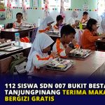 112 Siswa SDN 007 Bukit Bestari Tanjungpinang Terima Makanan Bergizi Gratis