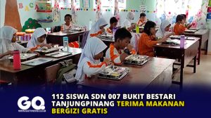 112 Siswa SDN 007 Bukit Bestari Tanjungpinang Terima Makanan Bergizi Gratis