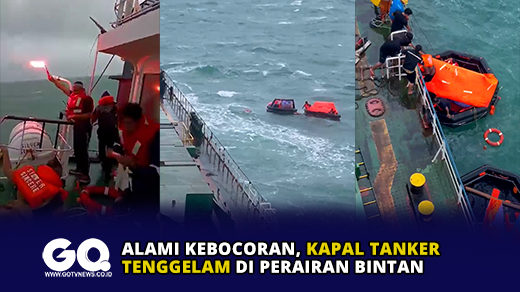 Alami Kebocoran, Kapal Tanker Tenggelam di Perairan Bintan