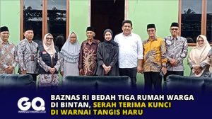 BAZNAS RI Bedah Tiga Rumah Warga di Bintan, Serah Terima Kunci di Warnai Tangis Haru