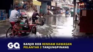 Banjir Rob Rendam Kawasan Pelantar 2 Tanjungpinang