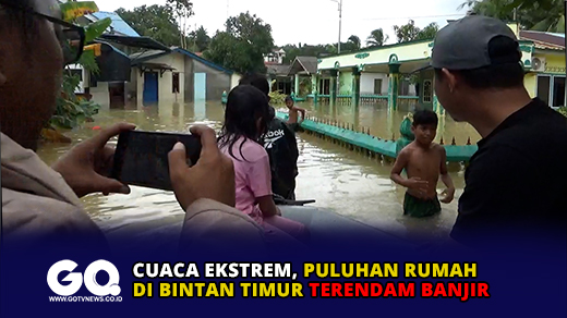 Cuaca Ekstrem, Puluhan Rumah di Bintan Timur Terendam Banjir