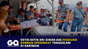 Detik-Detik KRI Siwar-646 Evakuasi Korban Speedboat Tenggelam di Karimun