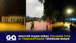 Diguyur Hujan Deras, Puluhan Titik di Tanjungpinang Terendam Banjir