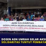 Dosen ASN UMRAH Gelar Aksi Solidaritas Tuntut Pembayaran Tukin