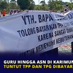 Guru Hingga ASN di Karimun Demo Tuntut TPP dan TPG Dibayarkan