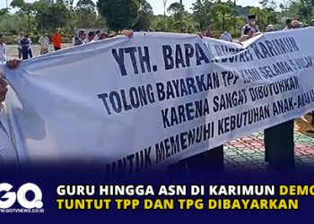 Guru Hingga ASN di Karimun Demo Tuntut TPP dan TPG Dibayarkan