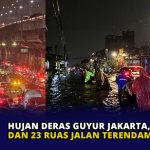 Hujan Deras Guyur Jakarta, 54 RT dan 23 Ruas Jalan Terendam Banjir