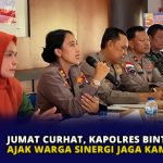 Jumat Curhat, Kapolres Bintan Ajak Warga Sinergi Jaga Kamtibmas