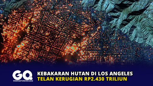 Kebakaran Hutan di Los Angeles Telan Kerugian Rp2.430 triliun
