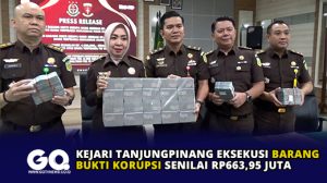 Kejari Tanjungpinang Eksekusi Barang Bukti Korupsi Senilai Rp663,95 Juta