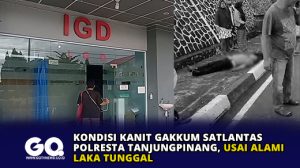 Kondisi Kanit Gakkum Satlantas Polresta Tanjungpinang, Usai Alami Laka Tunggal