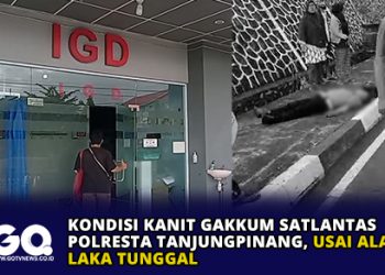 Kondisi Kanit Gakkum Satlantas Polresta Tanjungpinang, Usai Alami Laka Tunggal