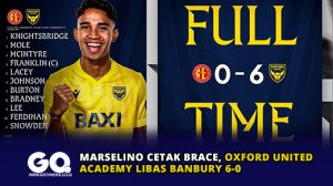 Marselino Cetak Brace, Oxford United Academy Libas Banbury 6-0