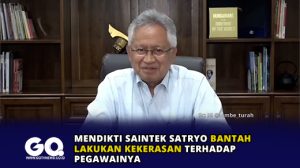 Mendikti Saintek Satryo Bantah Lakukan Kekerasan Terhadap Pegawainya