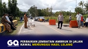 Perbaikan Jembatan Ambruk di Jalan Kawal Menunggu Hasil Lelang