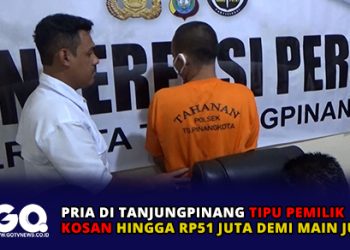 Pria di Tanjungpinang Tipu Pemilik Kosan Hingga Rp51 Juta Demi Main Judol.