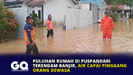 Puluhan Rumah di Puspandari Terendam Banjir, Air Capai Pinggang Orang Dewasa