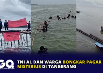 TNI AL dan Warga Bongkar Pagar Laut Misterius di Tangerang.