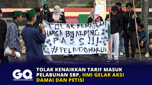 Tolak Kenaikkan Tarif Masuk Pelabuhan SBP, HMI Gelar Aksi Damai dan Petisi.