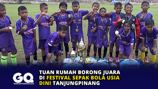 Tuan Rumah Borong Juara di Festival Sepak Bola Usia Dini Tanjungpinang