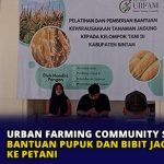 Urban Farming Community Serahkan Bantuan Pupuk dan Bibit Jagung ke Petani